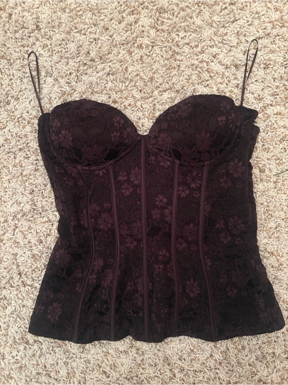 Zara Lace Corset Bustier Top
